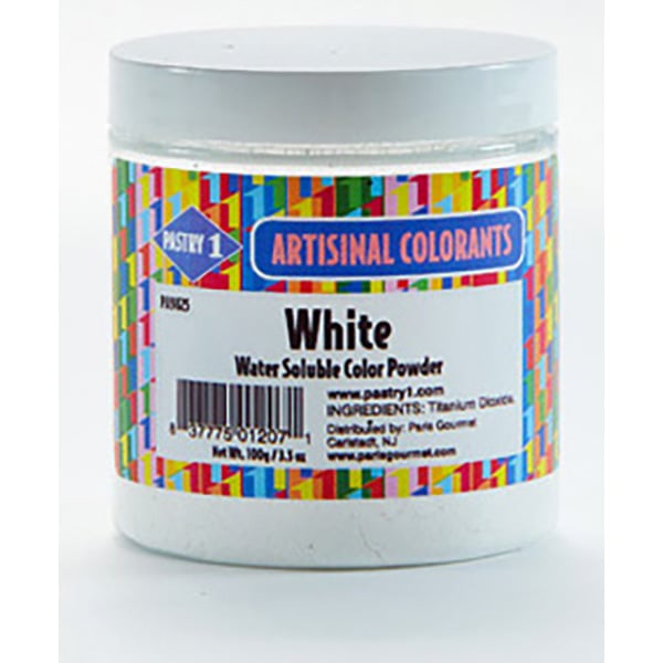 WaterSoluble Food Coloring Powder White Pastry 1